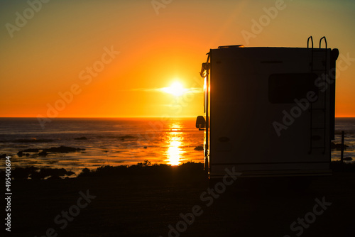 Scenic Sunset and Oceanfront RV Camping