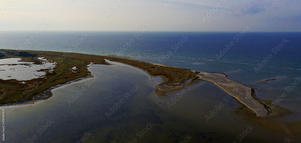 Blick auf Darsser Ort mit Libbertsee Fukareksee Darss Fischland Zingst Ahrenshoop Prerow Ostsee