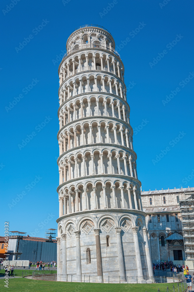 leaning tower in Pisa, Tuscany, Italy