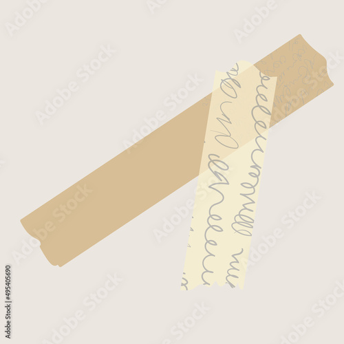 Old Vintage Mini Washi Tape Strips