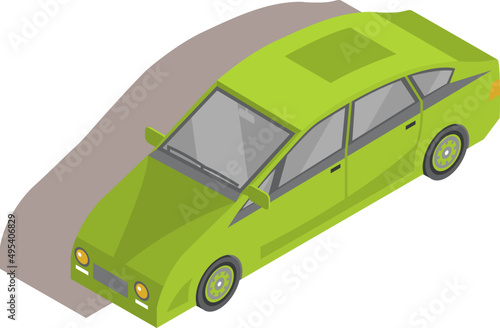 Car Isometric Illustration