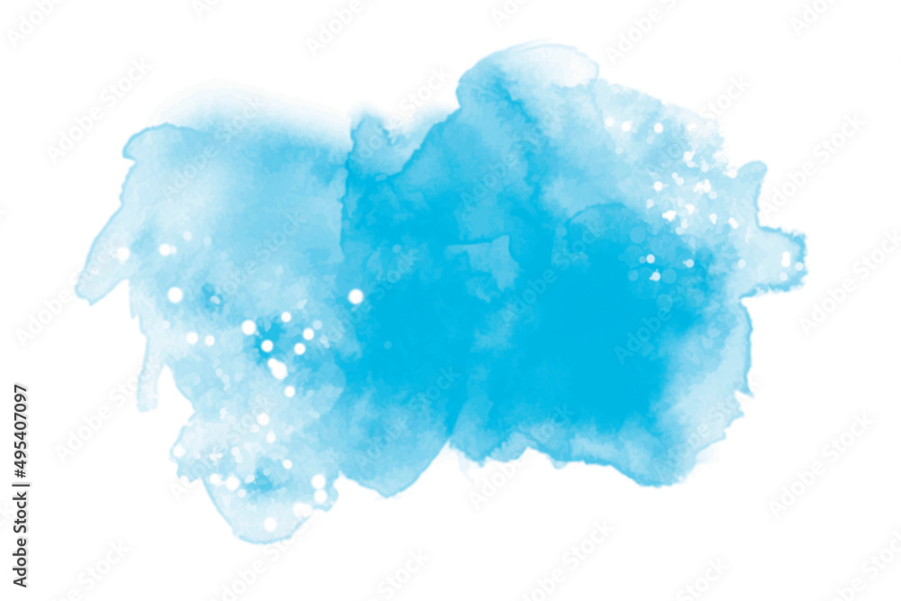 Watercolor Background in blue. Watercolor Background in blue.