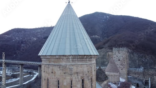 Ananuri Fortress in Georgia. Aerial view. 2022. #1