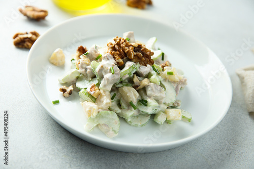 Chicken salad with celery and pineapple