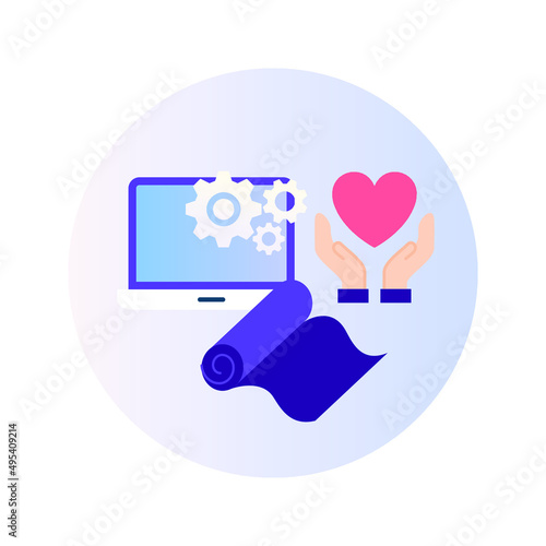 Work Life Balance Circle Icon