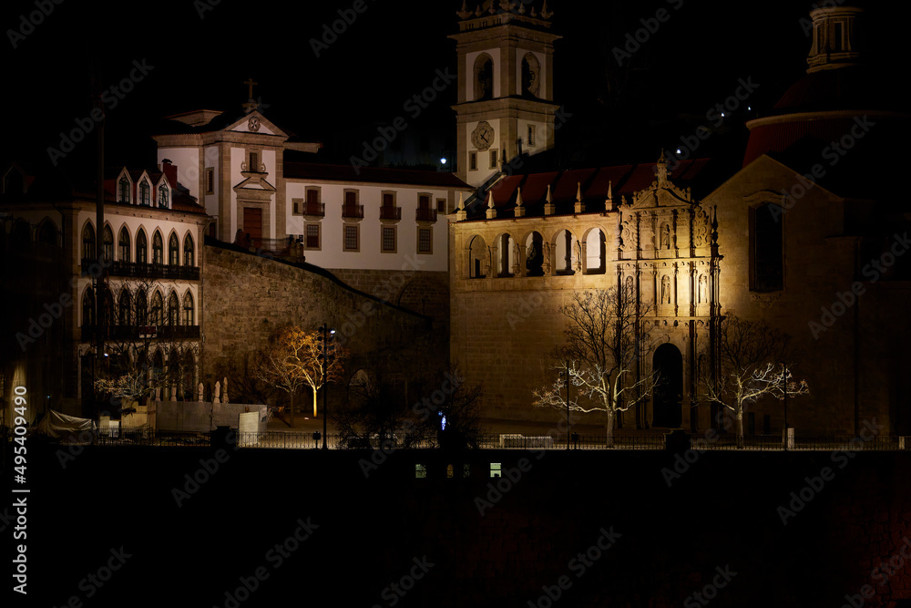 Amarante (Portugal), March 14, 2022. Church of San Gonzalo. It is one of the most important monuments of the city belongs to the district of Porto and has 12,000 inhabitants
