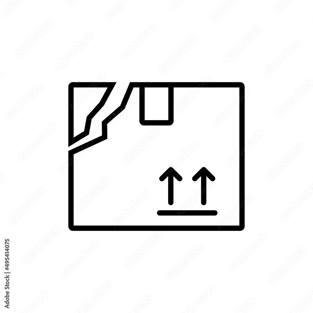 Broken box icon Broken box icon