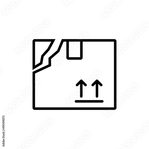 Broken box icon