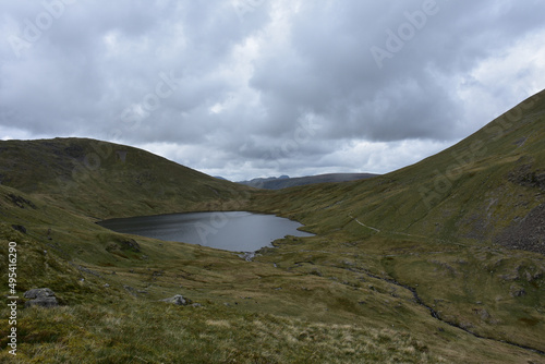 Looking Down at Grisdale Tarn from Fell