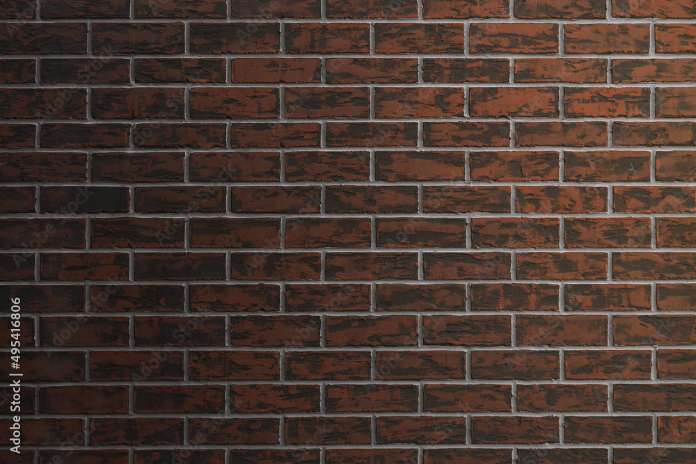 Obraz premium Brown brick wall texture. Grunge background