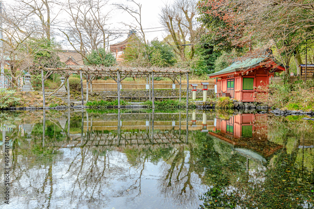 初春の富士山本宮浅間大社(水屋神社) 静岡県富士宮市 Fujisan Hongu Sengen Taisha Shrine in early spring.Sizuoka-ken Fujinomiya city. 初春の富士山本宮浅間大社(水屋神社) 静岡県富士宮市 Fujisan Hongu Sengen Taisha Shrine in early spring.Sizuoka-ken Fujinomiya city.
