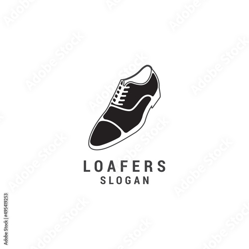 Loafers logo icon design template. Elegant, luxury, premium vector