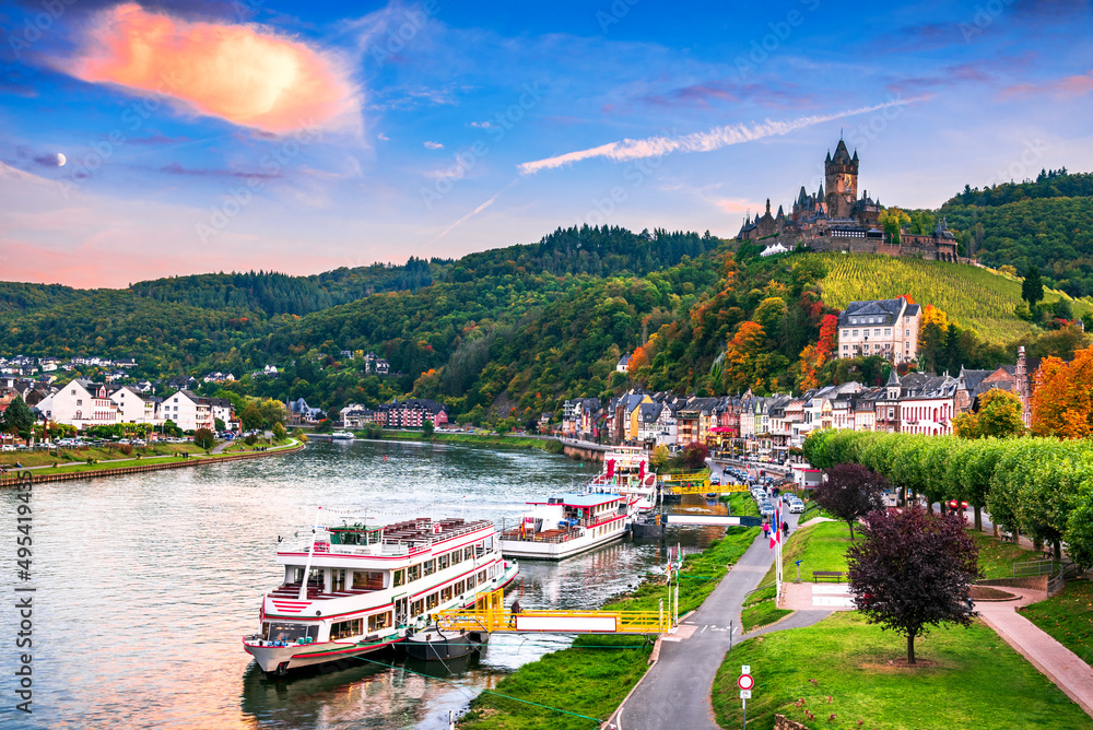 Cochem, Germany - Moselle River, travel landscape.