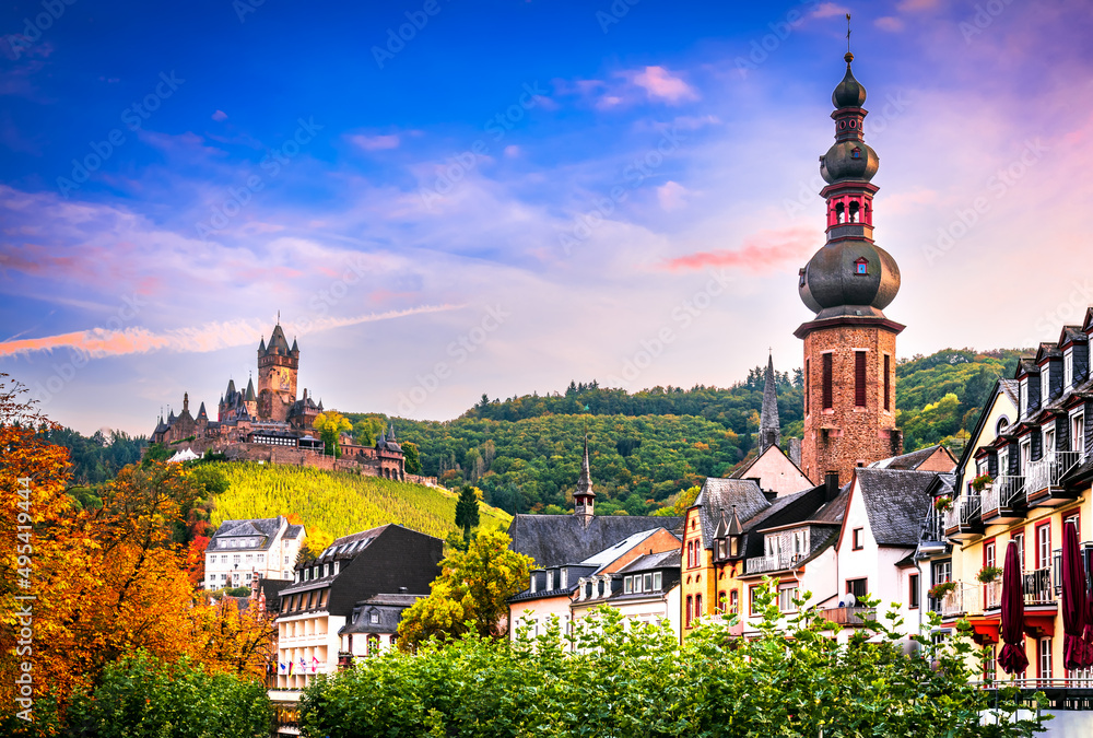 Cochem, Germany - Moselle River, travel landscape.