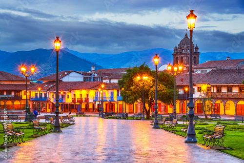Cusco, Peru - Plaza de Armas, historical center of famous Cuzco