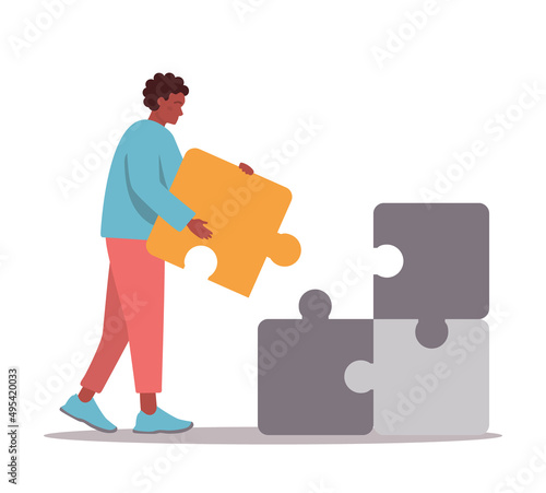 Uniqueness and individuality concept. Character standing out