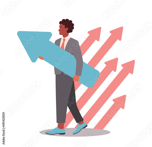 Uniqueness and individuality concept. Character standing out