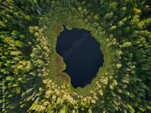 Small lake from above
