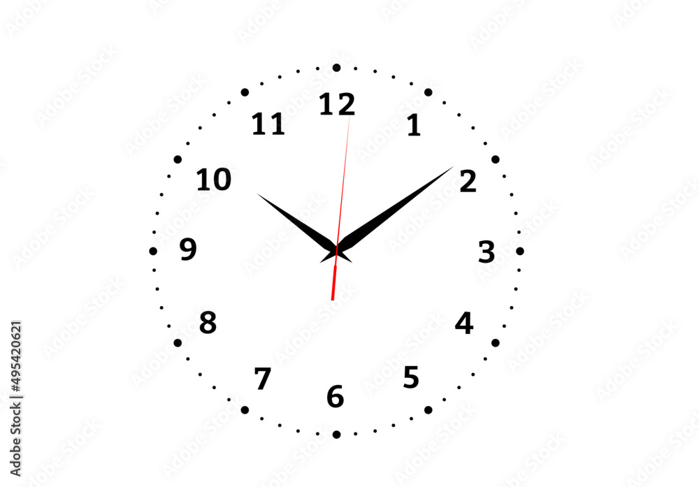 clock icon isolated on white background clock icon isolated on white background