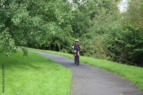 Child riding a bike