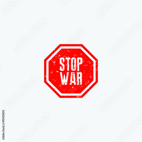 Stop War Danger Sign Symbol