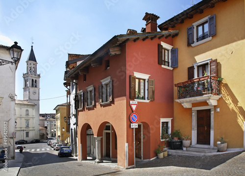 Cavour square in Gorizia. Italy
