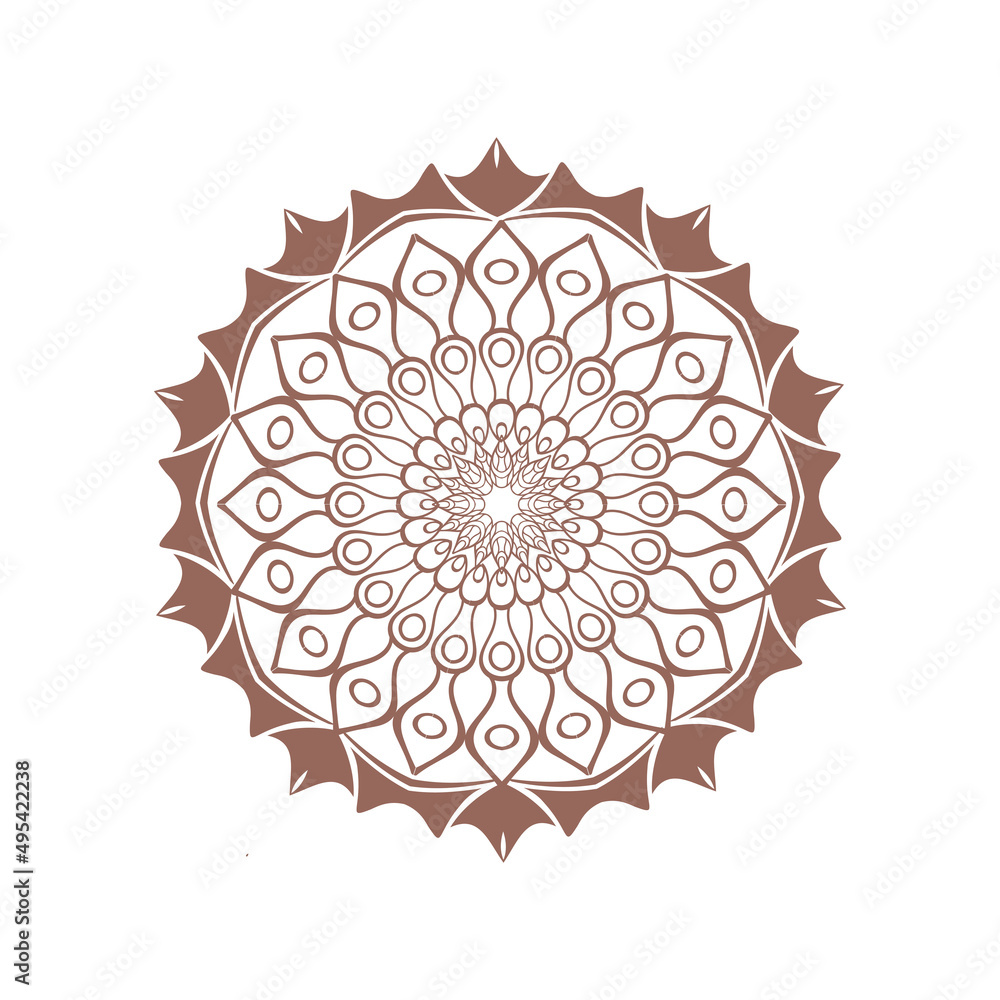 simple mandala art icon vector logo simple mandala art icon vector logo