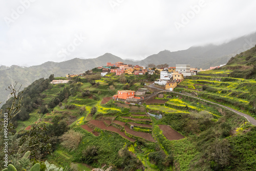 Picturesque and colorful Village of Las Carboneras in Anaga Rural park, Tenerife, Canary Islands, Spain photo