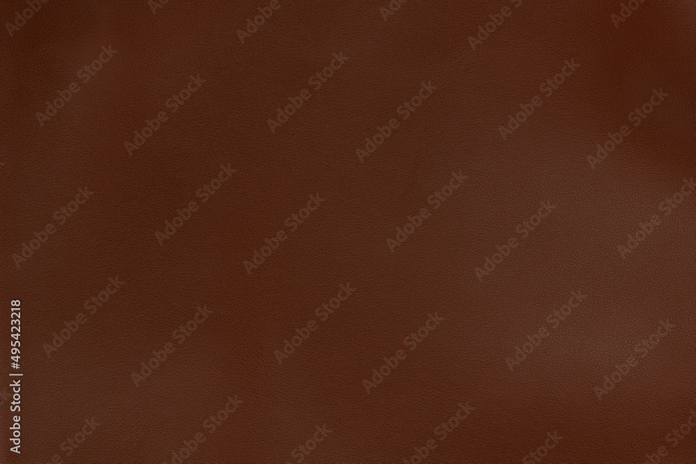 Chestnut textured smooth leather surface background, small grain Chestnut textured smooth leather surface background, small grain