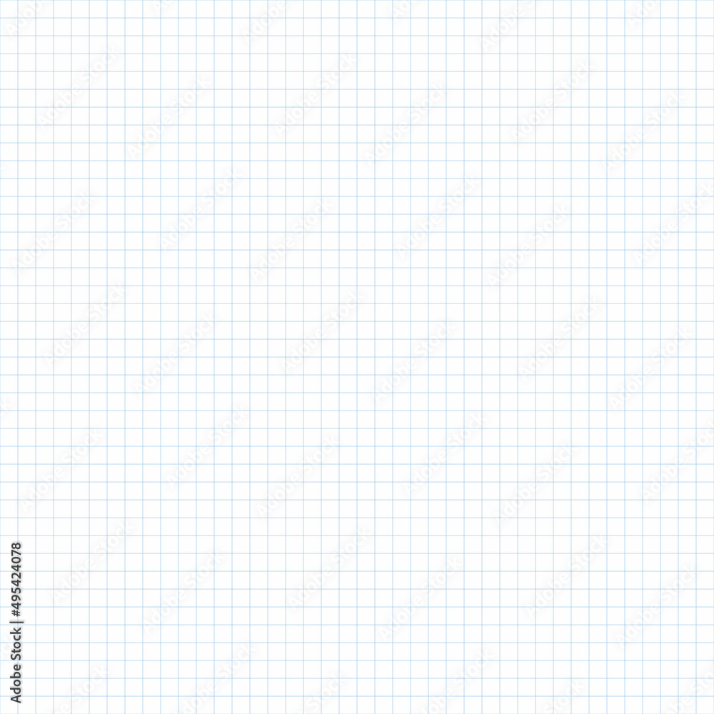 Vector illustration graph paper grid isolated on white background. Grid square graph line texture. Seamless square pattern. Blue graph paper grid template.
Vector illustration graph paper grid isolated on white background. Grid square graph line texture. Seamless square pattern. Blue graph paper grid template.