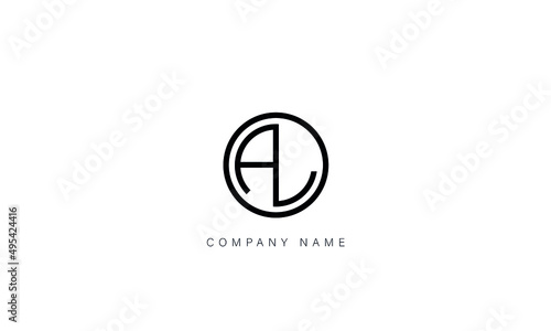 AL, LA, AL, Letters Logo Monogram