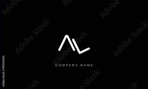 AL, LA, AL, Letters Logo Monogram