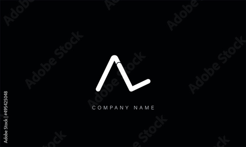AL, LA, AL, Letters Logo Monogram