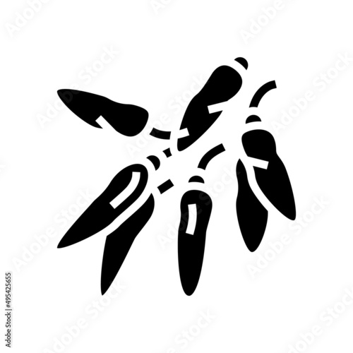 tabasco sauce glyph icon vector. tabasco sauce sign. isolated contour symbol black illustration