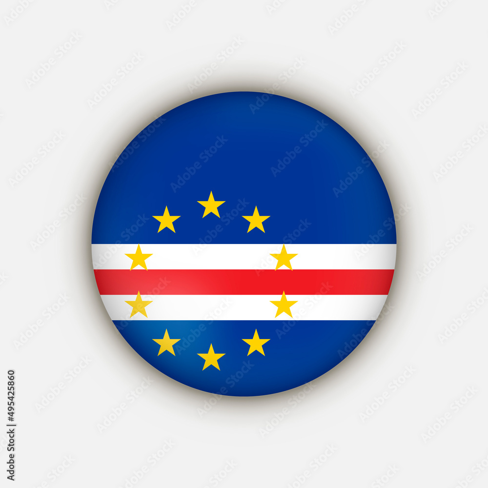 Country Cape Verde. Cape Verde flag. Vector illustration. Country Cape Verde. Cape Verde flag. Vector illustration.
