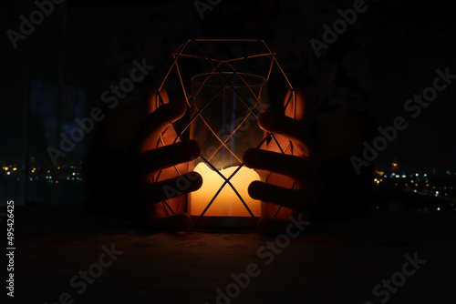candle at night 
