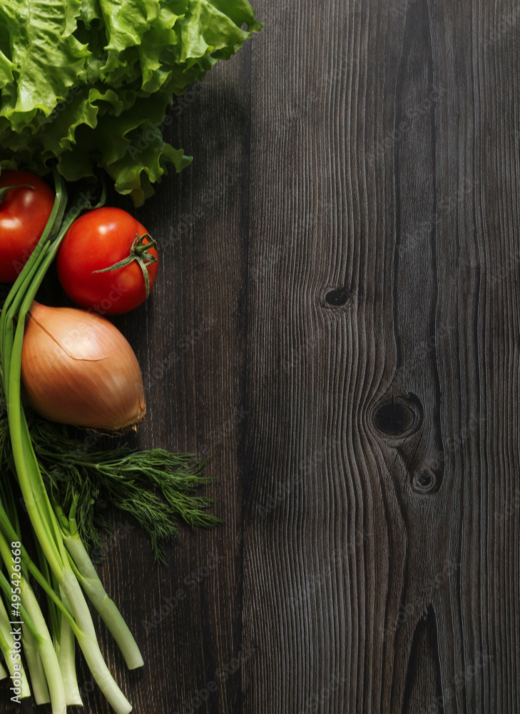 fresh vegetables on wooden table fresh vegetables on wooden table