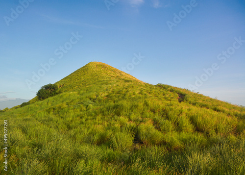 landscape with blue sky