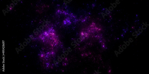 Banner Star field background . Starry outer space background texture . Colorful Starry Night Sky Outer Space background. 3D illustration © kramynina