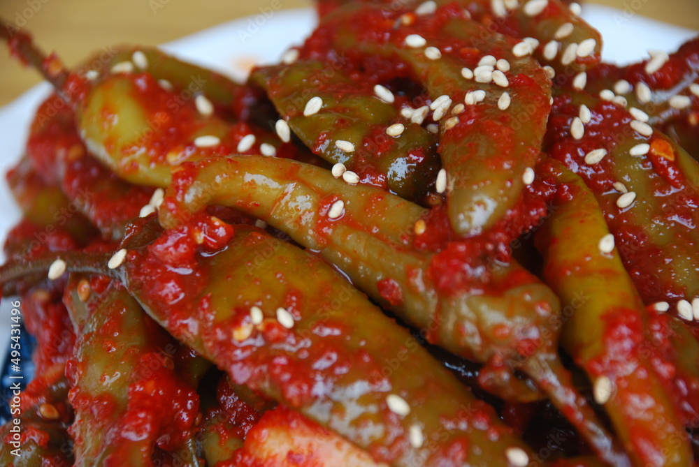 Pickled pepper paste with chili powder Pickled pepper paste with chili powder