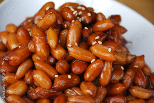 Sweet Simmered Peanut Side Dish