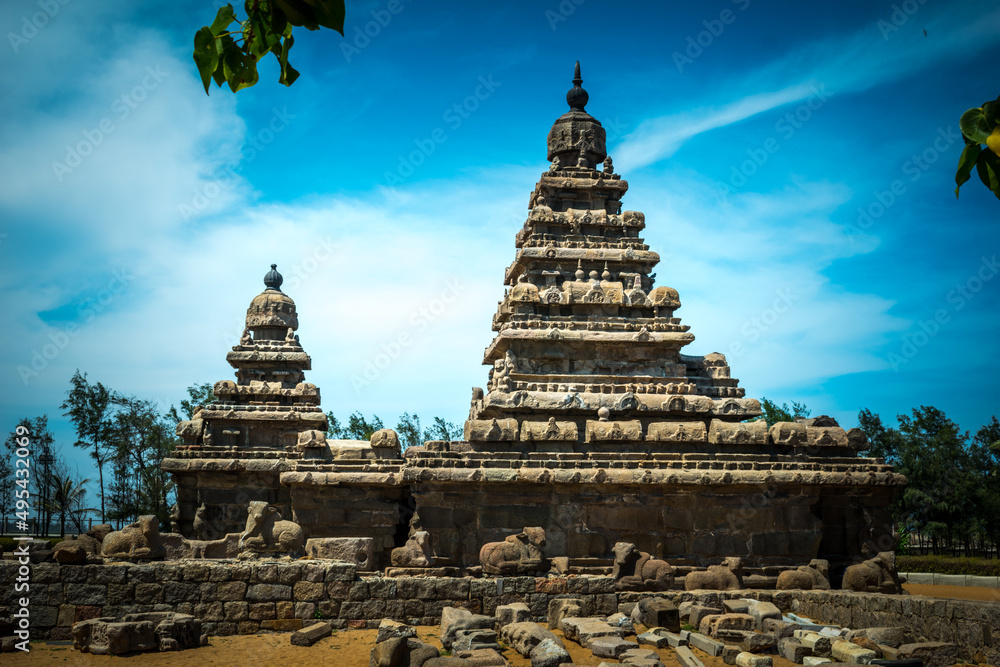 Shore temple ,Peaceful place in mahabalipuram.