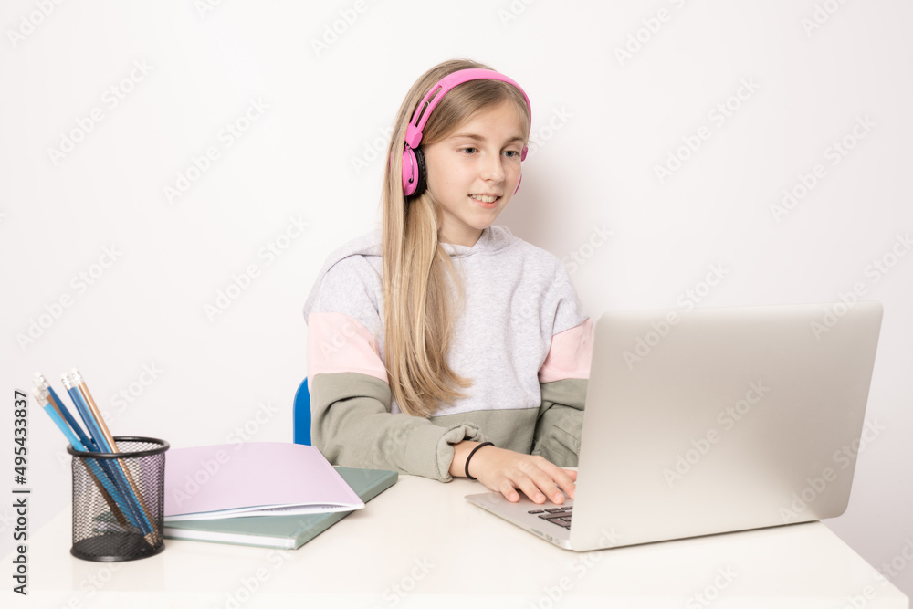 Student preparing for the exams isolated over white background. Education concept. Student preparing for the exams isolated over white background. Education concept.