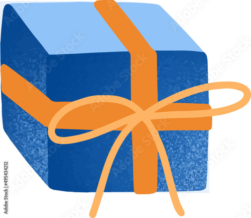 Gift Box Colored Illustration