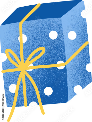 Gift Box Colored Illustration