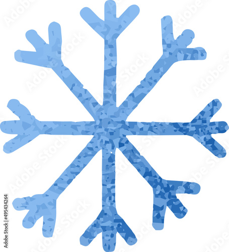 Snowflake Colored Illustration