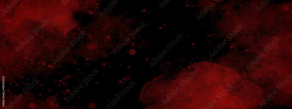 Red grunge texture and Old wall texture cement black red background abstract dark color design are light with white gradient background.	
