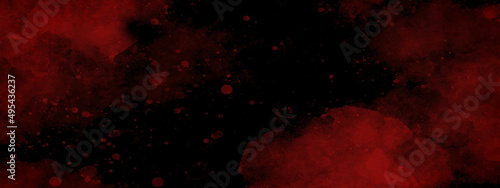 Red grunge texture and Old wall texture cement black red background abstract dark color design are light with white gradient background. 
