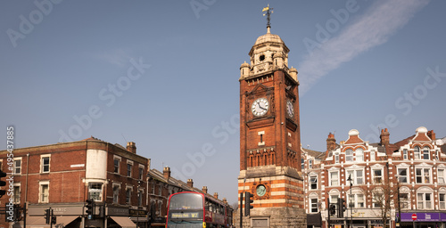 London- The Clock Tower at Crouch End in North London.  photo