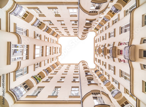 Low angle photography of high rise building